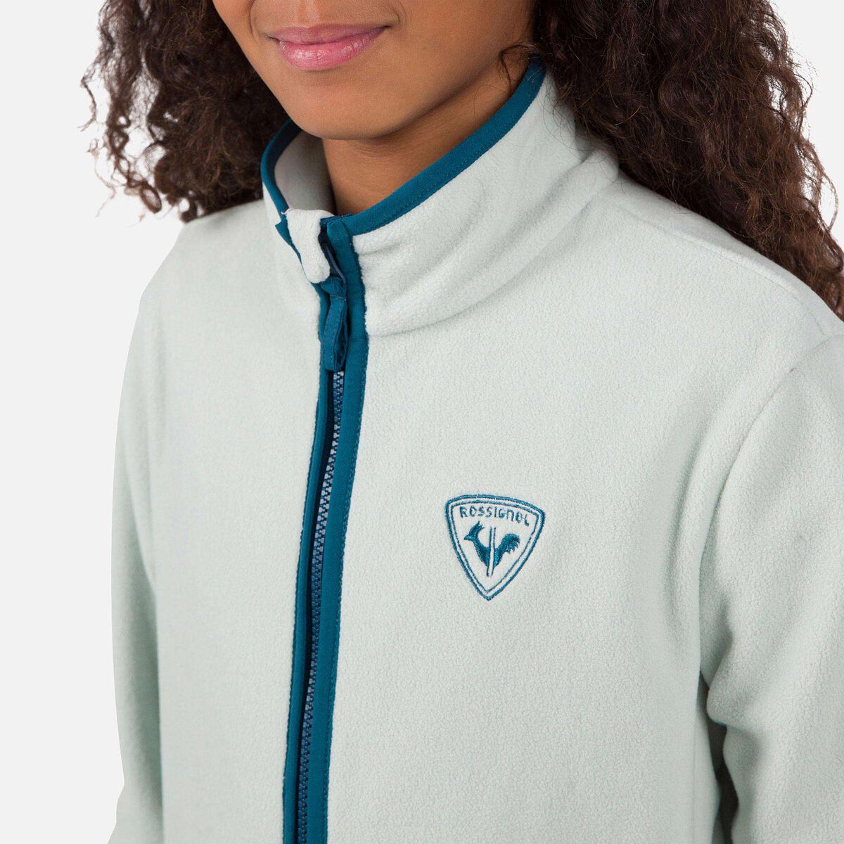 Junior-Fleecejacke mit durchgehendem Reißverschluss Strawpile