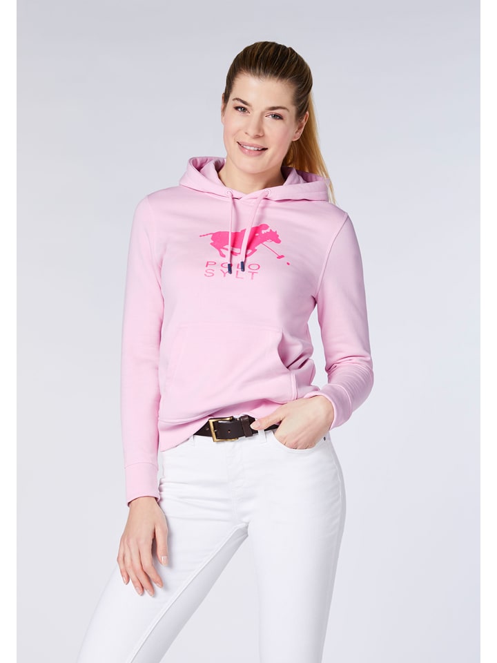 Polo Sylt Hoodie in Rosa günstig kaufen