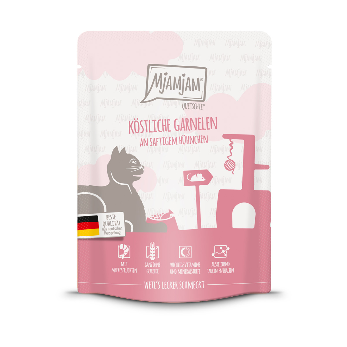 MjAMjAM Quetschie Garnelen an saftigem Hühnchen bei ZooRoyal