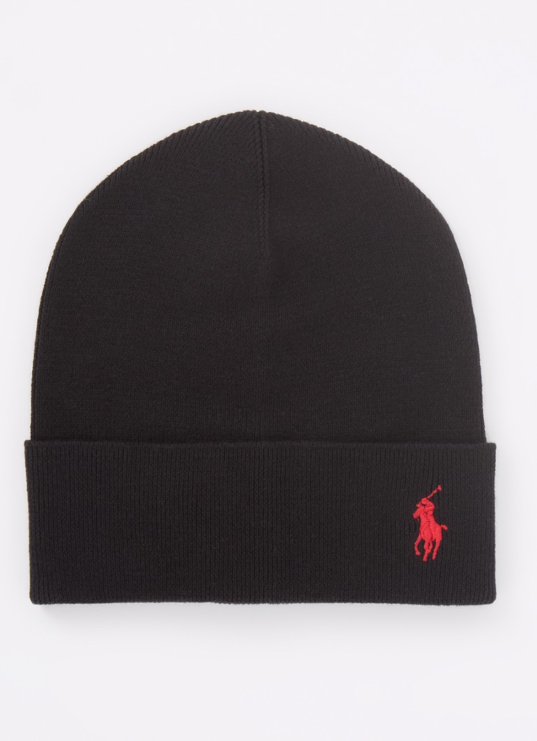 Ralph Lauren Beanie with logo embroidery