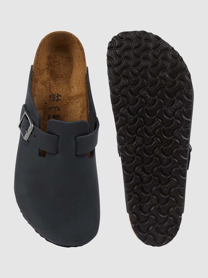 Sandalen aus Leder Modell 'Boston' in schwarz