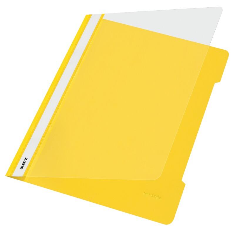 Leitz Standard Plastik-Schnellhefter 4191 DIN A4 PVC 60 Blatt Gelb
