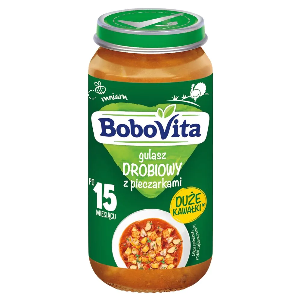 Bobovita kalakutienos ir grybų guliašas - vakarienė 250 g