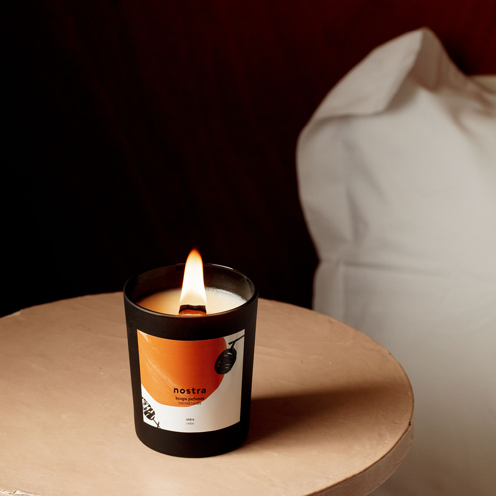 Nostra Bougie senteur Cèdre Bougie parfumée
