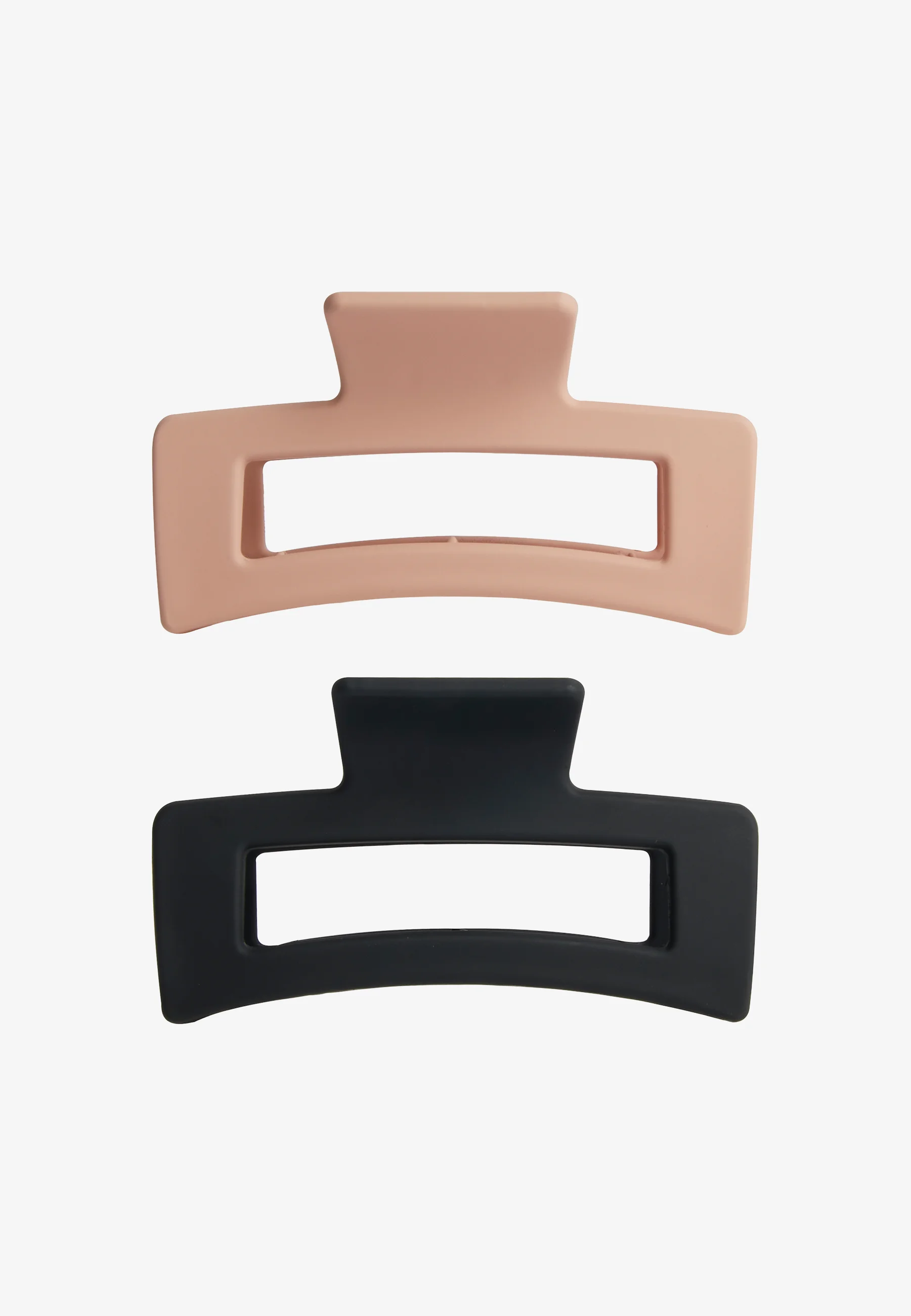 Revolution Haircare CLIP RECTANGULAR MATE NUDE/NEGRO PACK DE 2 - Accesorios para el cabello
