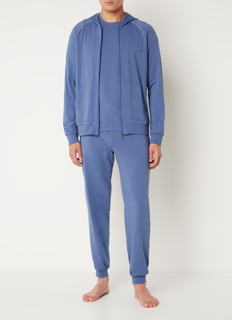 Hanorac HUGO BOSS Mix & Match cu logo brodat și buzunare laterale.