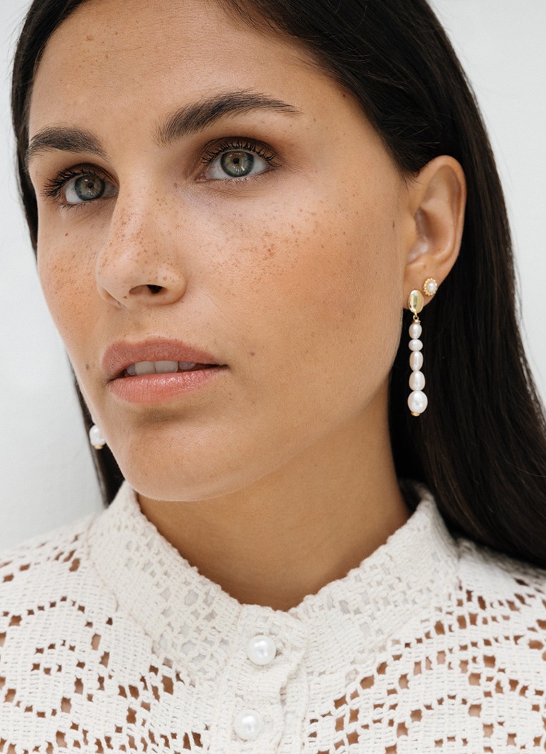 24Kae Gold plated stud earrings 424104Y