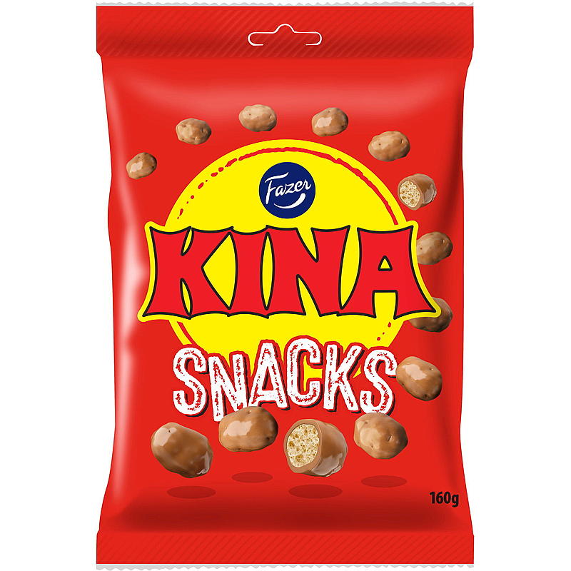 Fazer Kina rød snacks 160 g Fazer