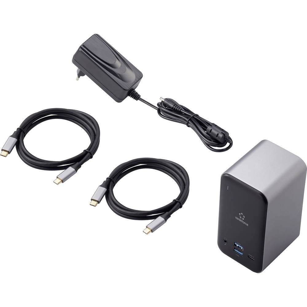 Renkforce Laptop-Dockingstation USB-C® Dock Notebook Dockingstation, inkl. Ladefunktion