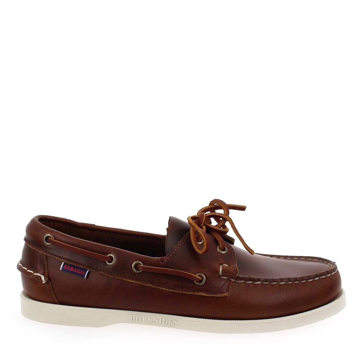 Sebago  DOCKSIDE PORTLAND WAXED - Marron