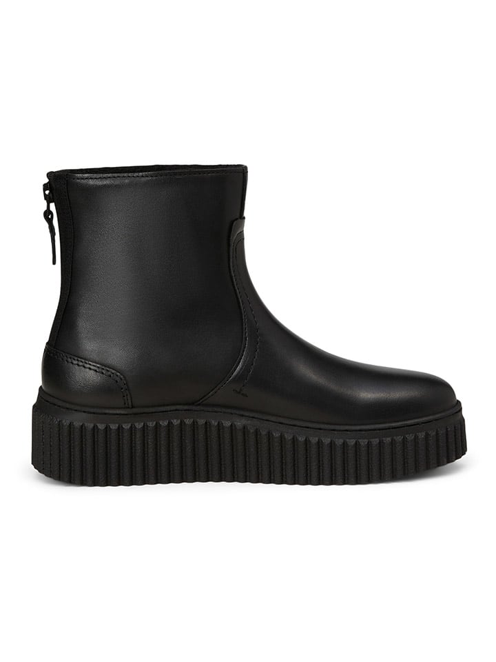 Marc O'Polo Shoes Leder-Boots in Schwarz günstig kaufen