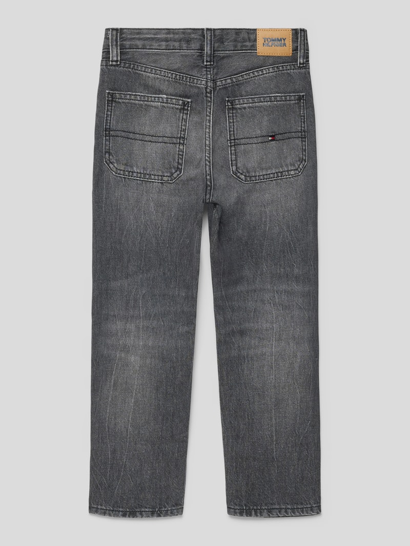 Straight Fit Jeans mit 5-pocket-Design Modell 'SKATER' in schwarz