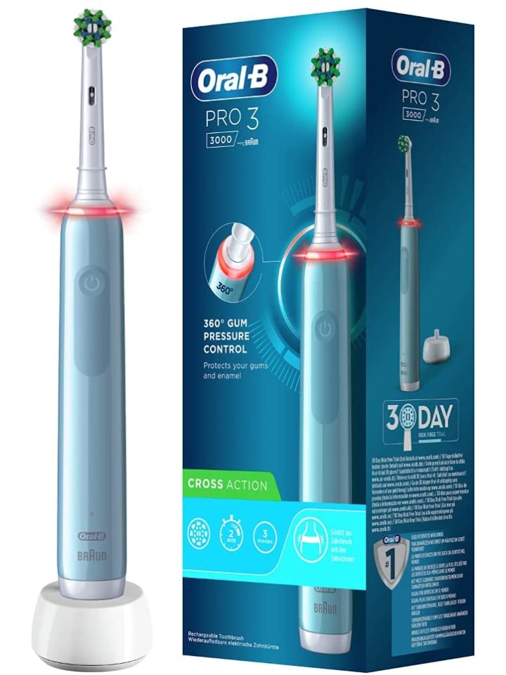 Oral-B Pro 3 3000 Cross Action in Blau günstig kaufen Anzahl: 1 Set
