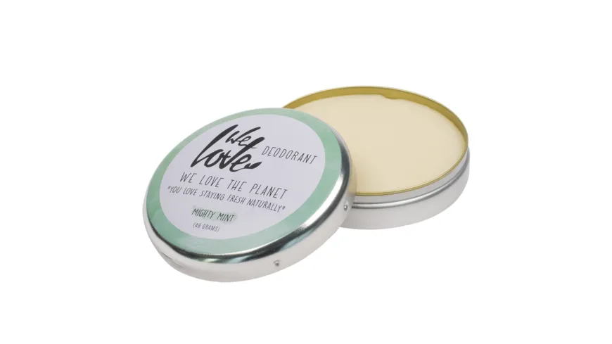 WE LOVE THE PLANET Natürliche Deodorant Creme - Mighty Mint 48 g