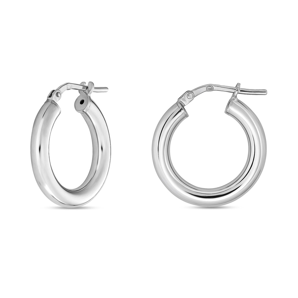 FAVS Créoles 925 Argent Boucles d'oreilles