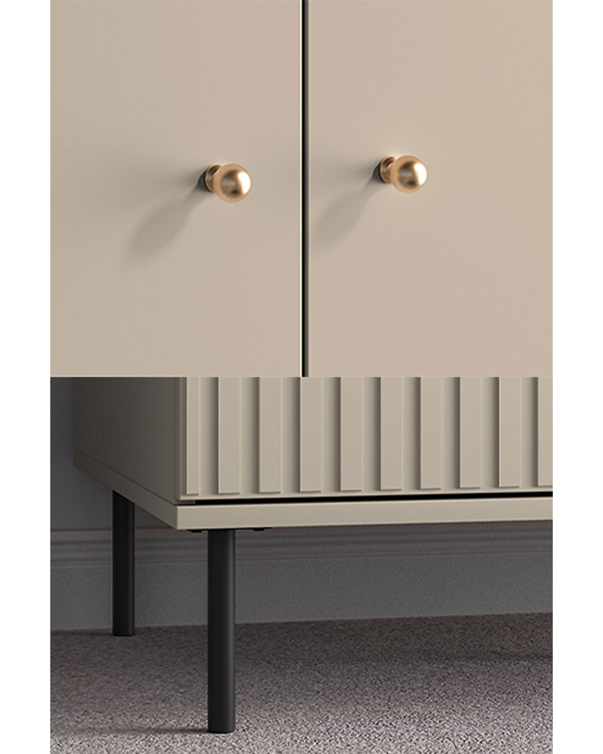 Kleiderschrank Sophie Garderobenschrank 92x53x190cm 2-türig