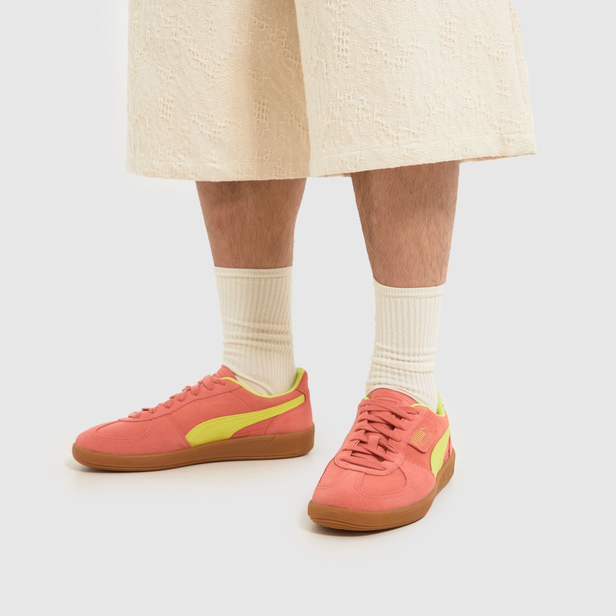 PUMA – Palermo – Orangea träningsskor i flerfärgat