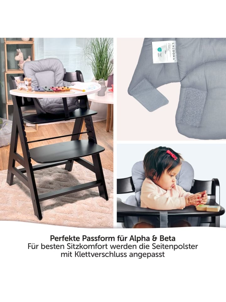 LaLoona Sitzverkleinerer für Hauck Alpha Hochstuhl - beschichtet in grau günstig kaufen onesize