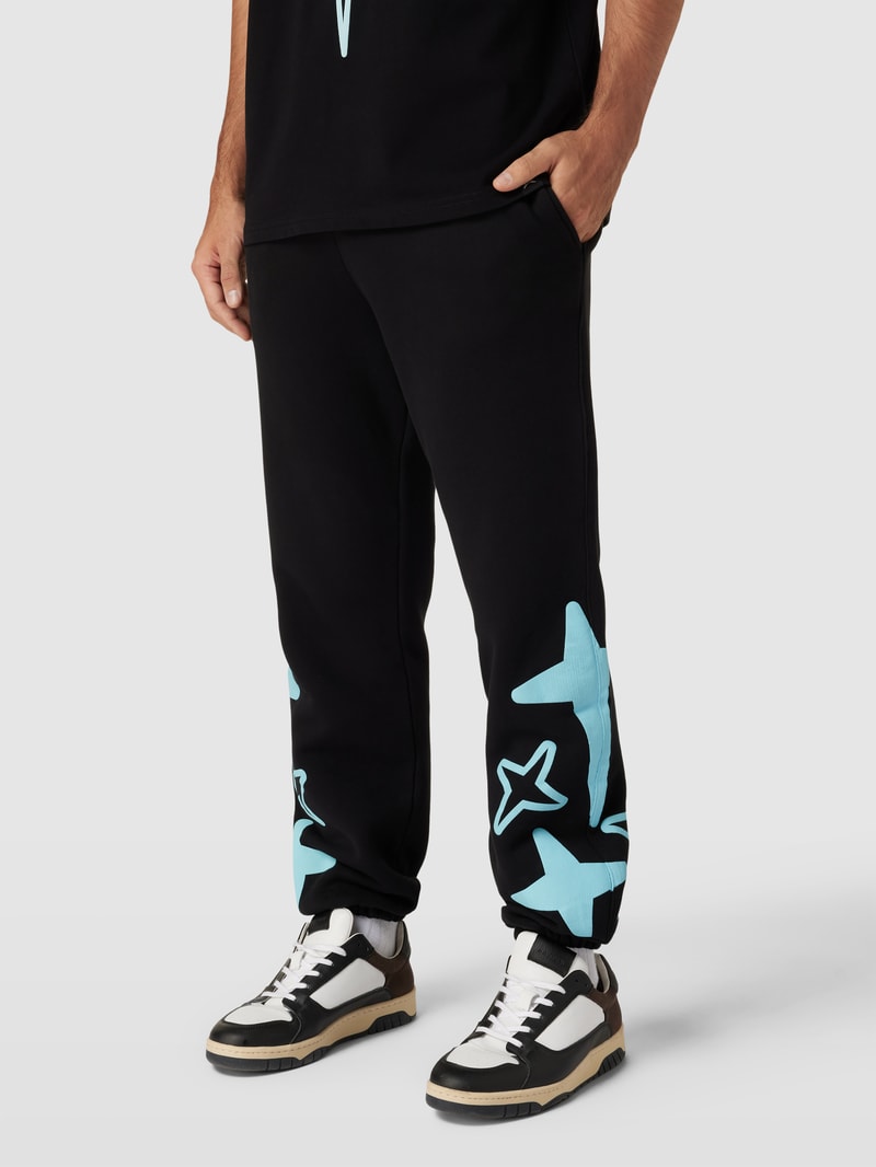 Sweatpants mit Motiv-Print - MATW X REVIEW in schwarz