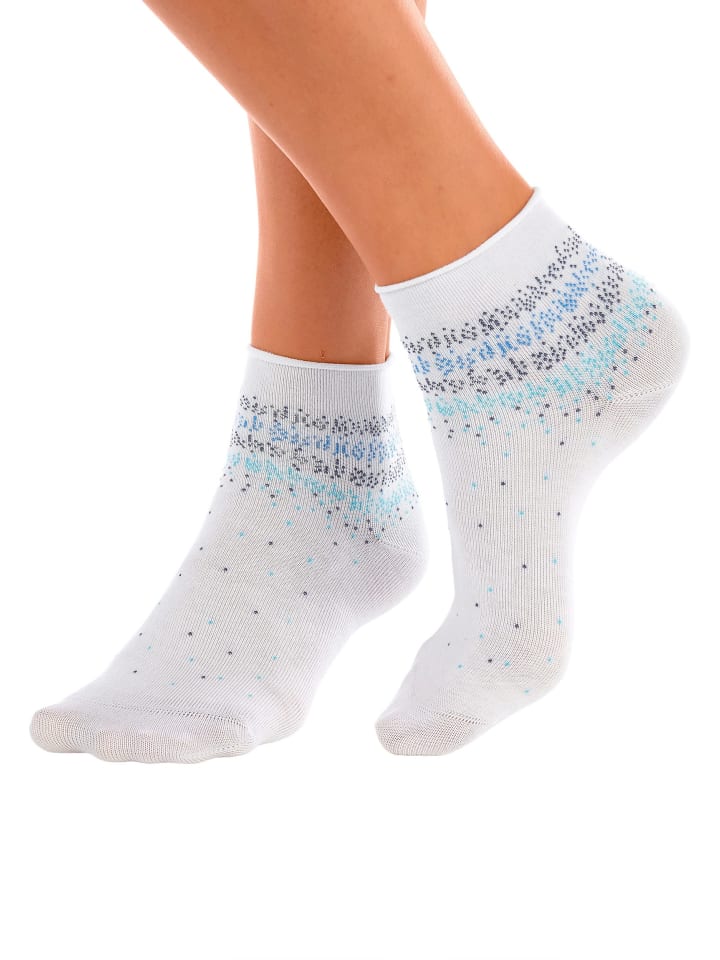H.I.S Kurzsocken in weiß günstig kaufen