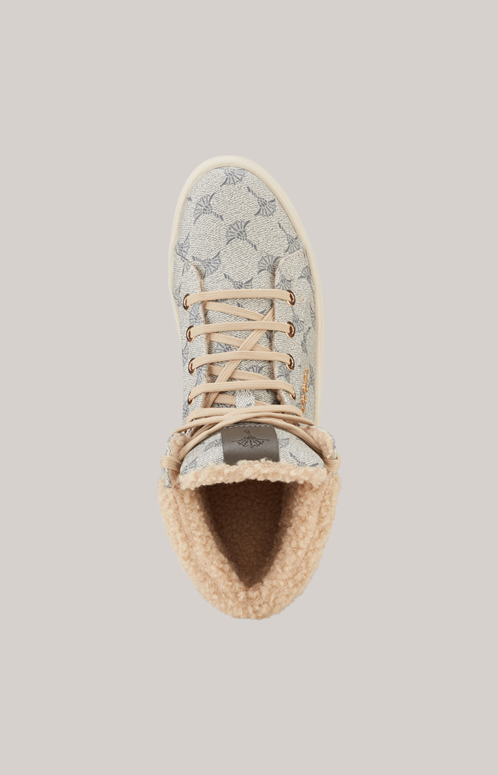 High-Top Sneaker Mazzolino Peluche New Daphne in Beige/Grau