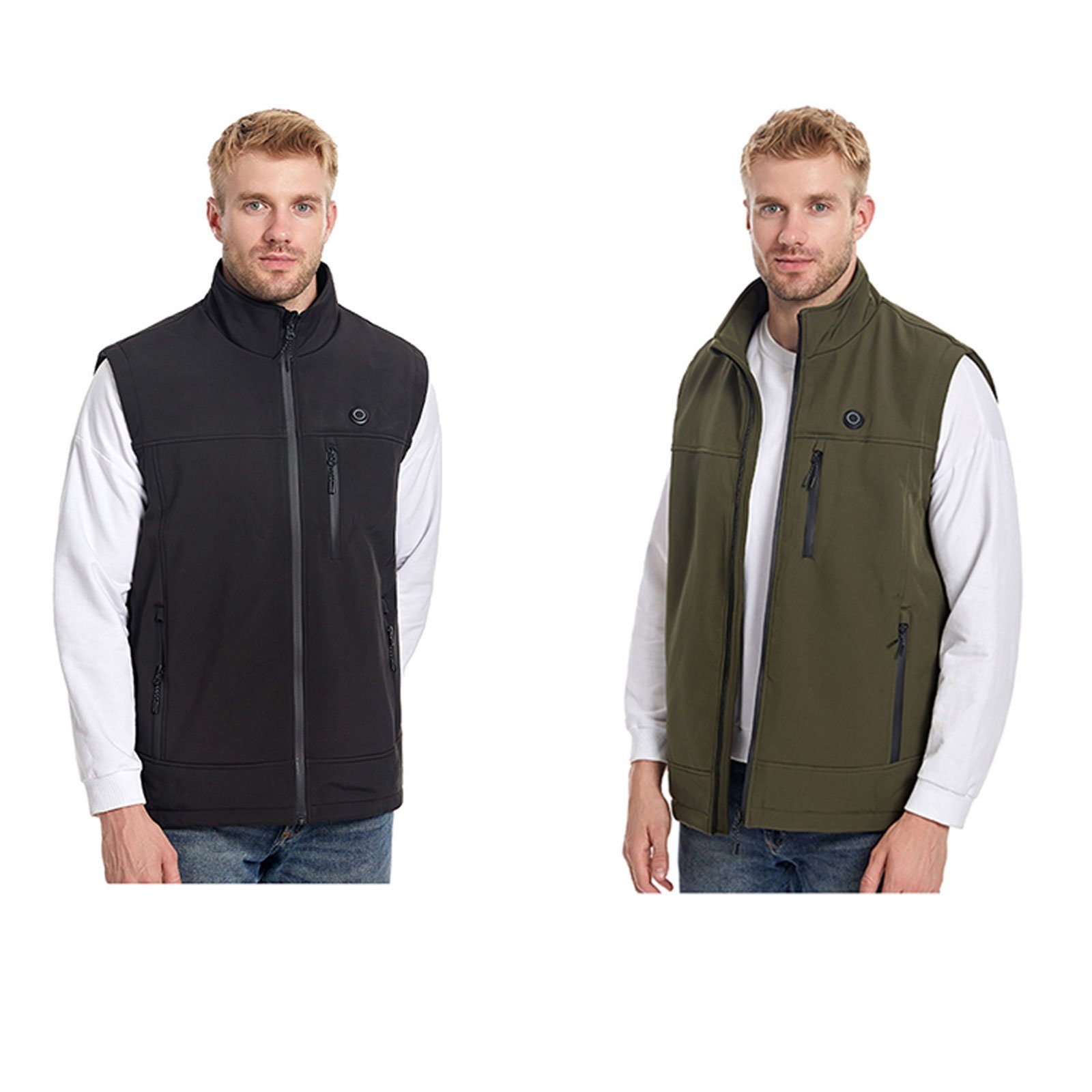 REDOM Funktionsweste Heizweste Wärmeweste Beheizte USB Beheizbare Heizjacke Weste Winter (Weste & Hemd Beheizte Weste, Größe ist verstellbar) 9 Heizzone, 3 einstellbare Wärmestufe