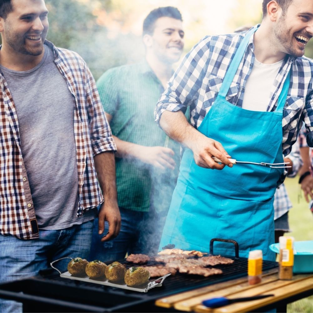 Orange85 Edelstahl-Kartoffelständer für den Grill