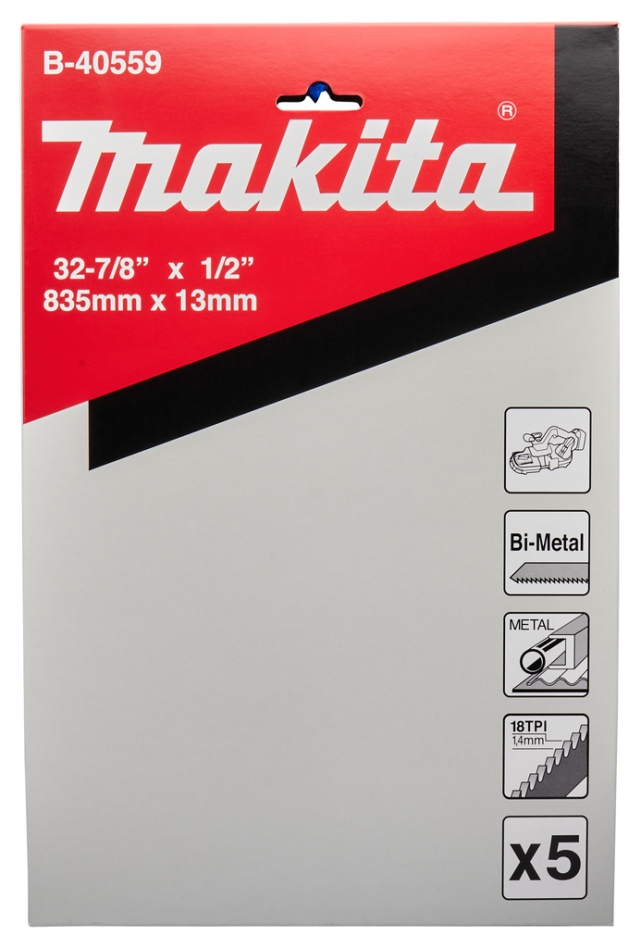 Accessori Makita B-40559 Lama per sega 835 x 13 mm 18T 5 pezzi