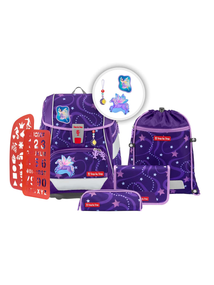 Step by Step 6tlg. Ranzen-Set 2IN1 PLUS in Pegasus Emily günstig kaufen onesize