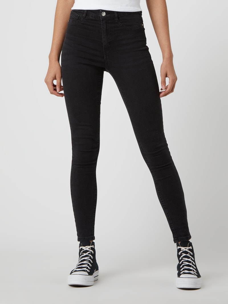Skinny Fit Jeans mit Stretch-Anteil Modell 'Molly' in anthrazit