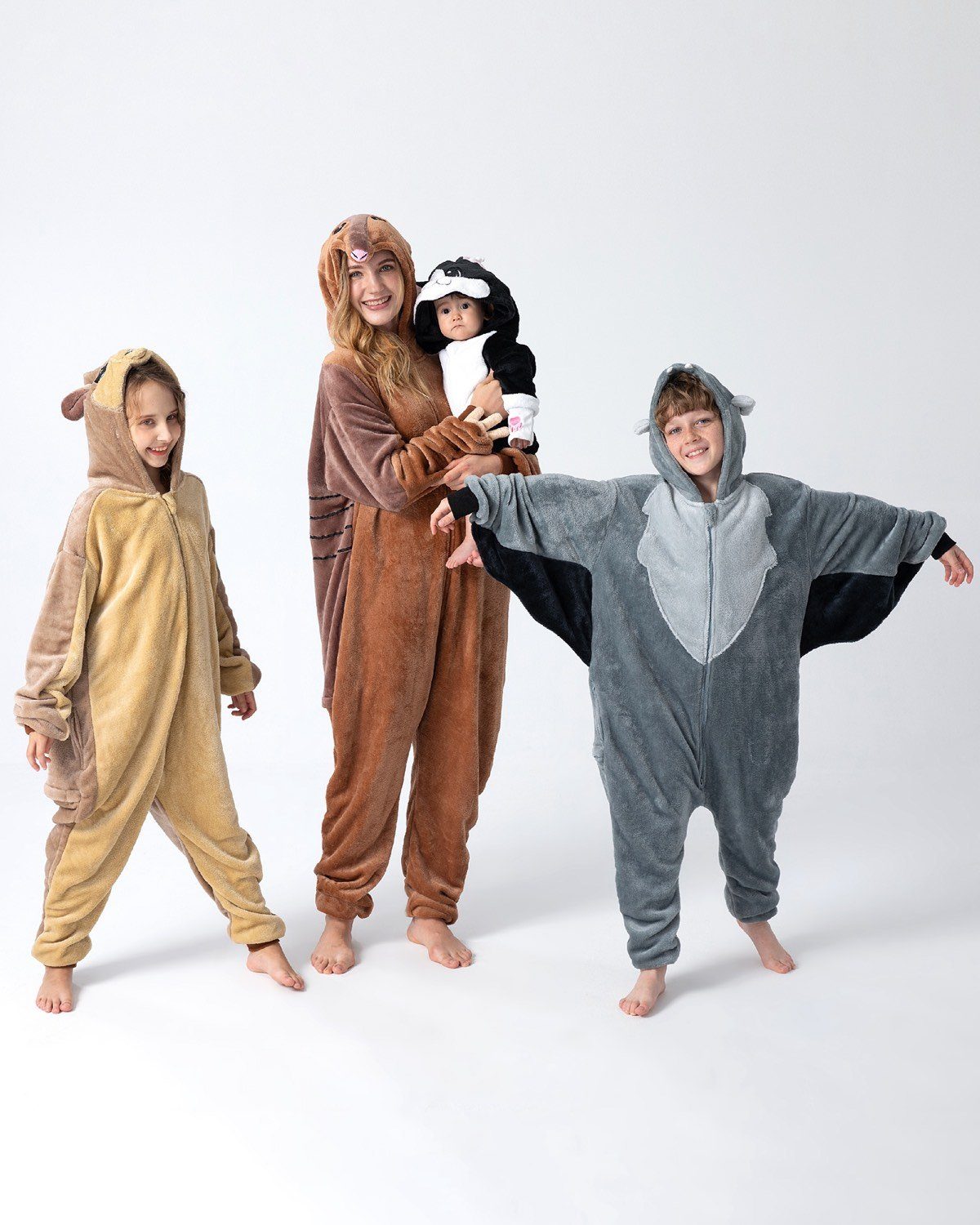 Corimori Jumpsuit Flauschiges Fledermaus-Kostüm für Kinder (2-tlg) mit Haarreif, Halloween, Fasching, Verkleidung, Vampir-Fledermaus