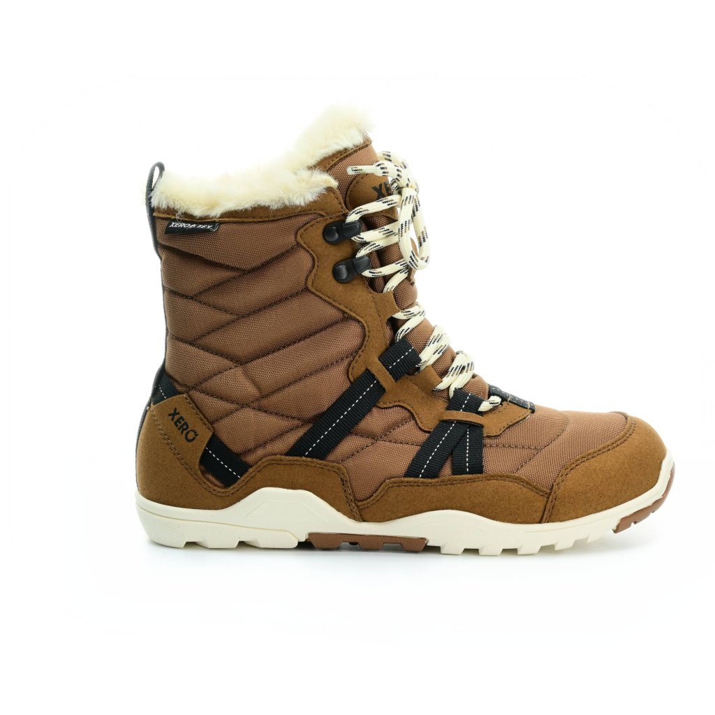 Xero Shoes Alpine W Rubber Brown/Eggshell braune Barfuß-Begschuhe