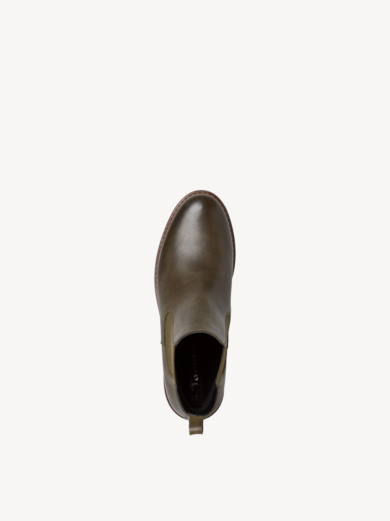 Bottine Chelsea en cuir - vert