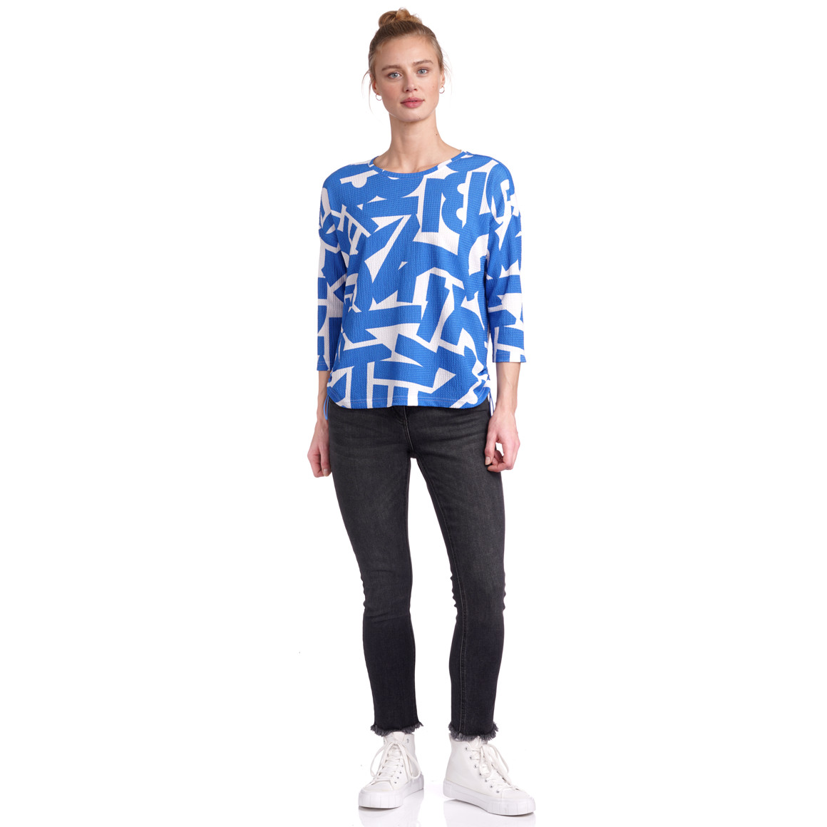 Damen Shirt mit Raffung