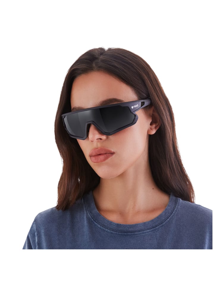 YEAZ SUNRISE Sport-Sonnenbrille Black in schwarz günstig kaufen onesize