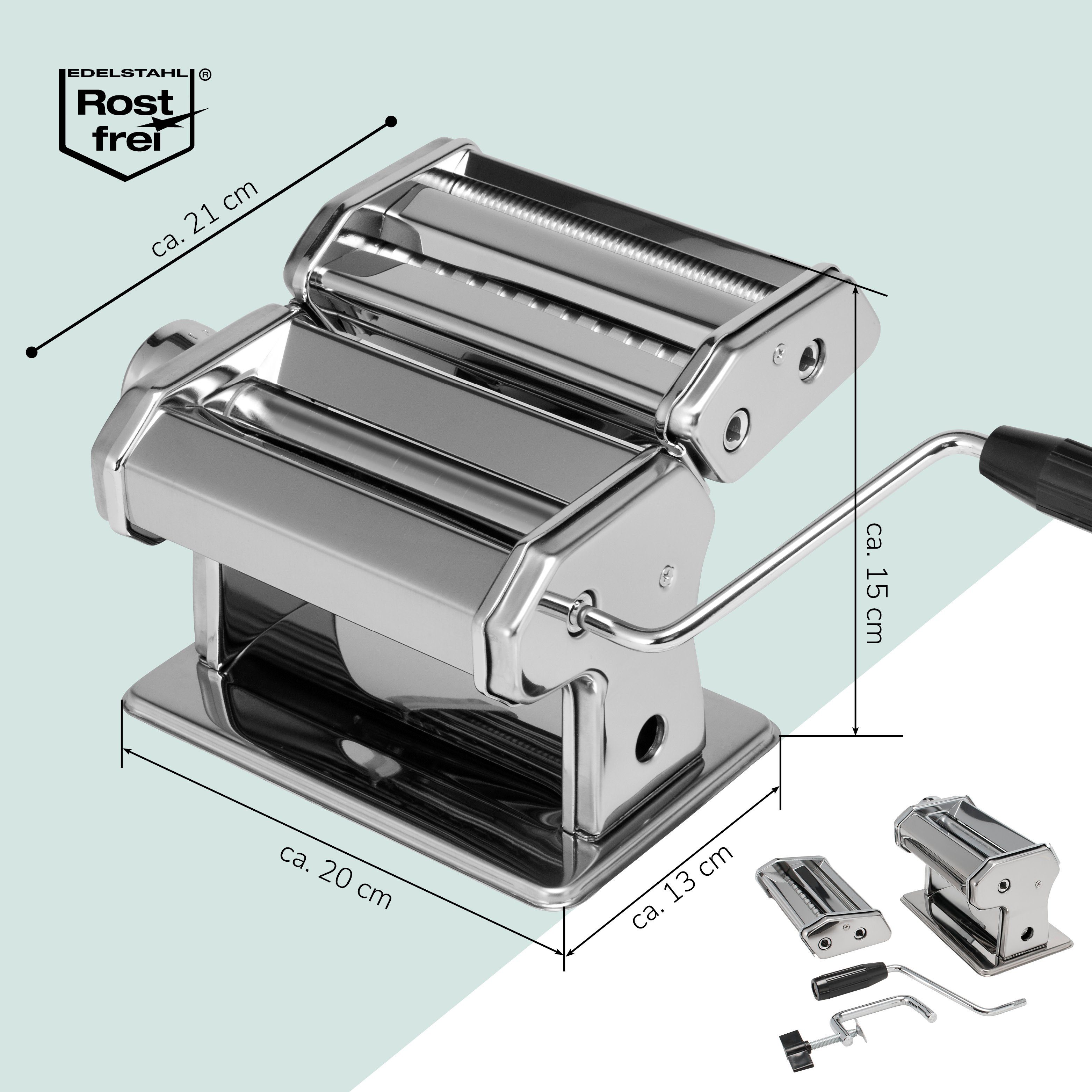 bremermann Nudelmaschine bremermann Nudelmaschine Edelstahl hochglanz - für Spaghetti, Pasta