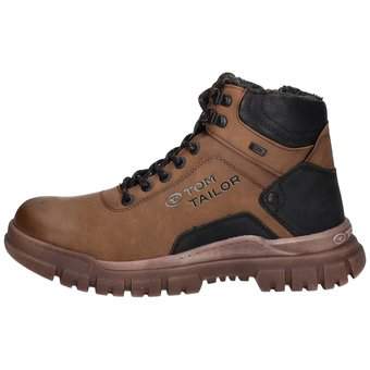 Tom Tailor Schnürstiefelette in braun