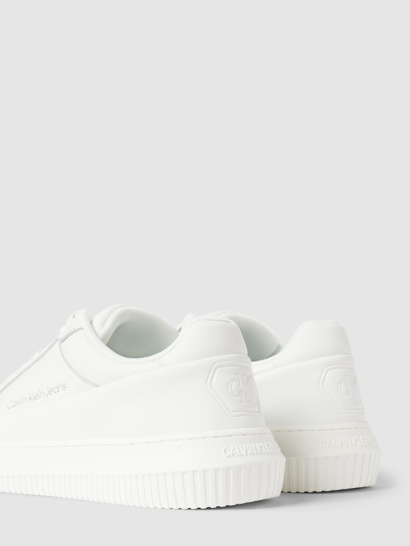 Sneaker aus Leder mit Logo-Prägung Modell 'CHUNKY CUPSOLE' in weiss
