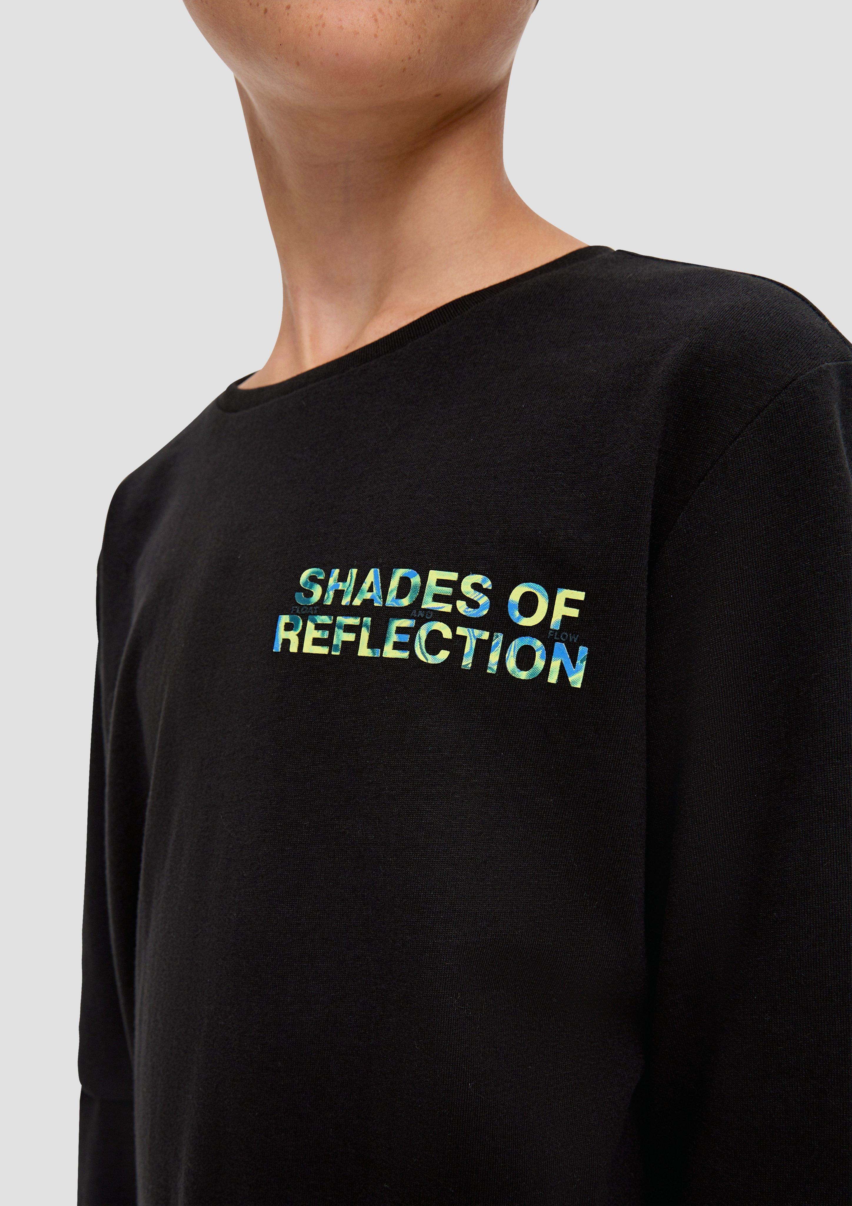 Longsleeve mit gummiertem Print  2134016-9999