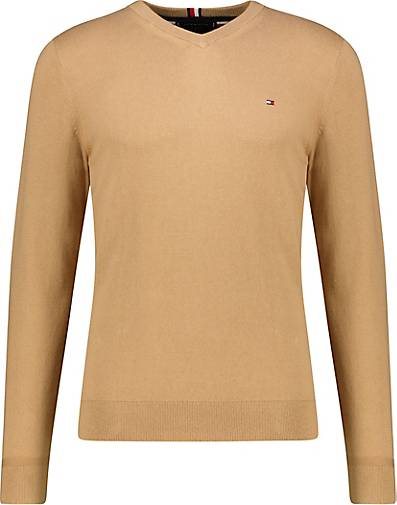 TOMMY HILFIGER Herren Strickpullover V-Kragen Baumwolle/Kaschmir Regular Fit