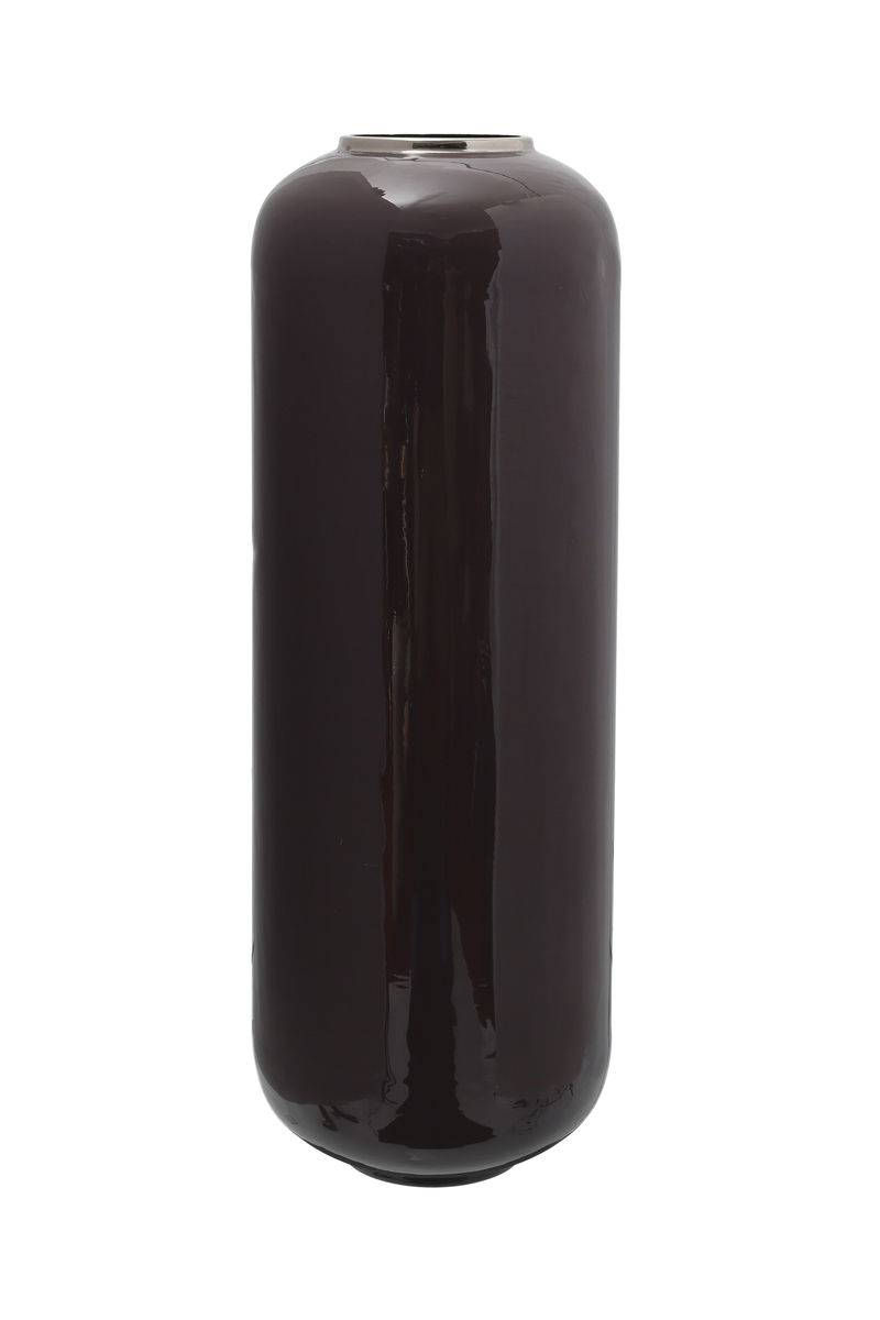 Kayoom Bodenvase Art Deco 195 Dunkellila / Silber