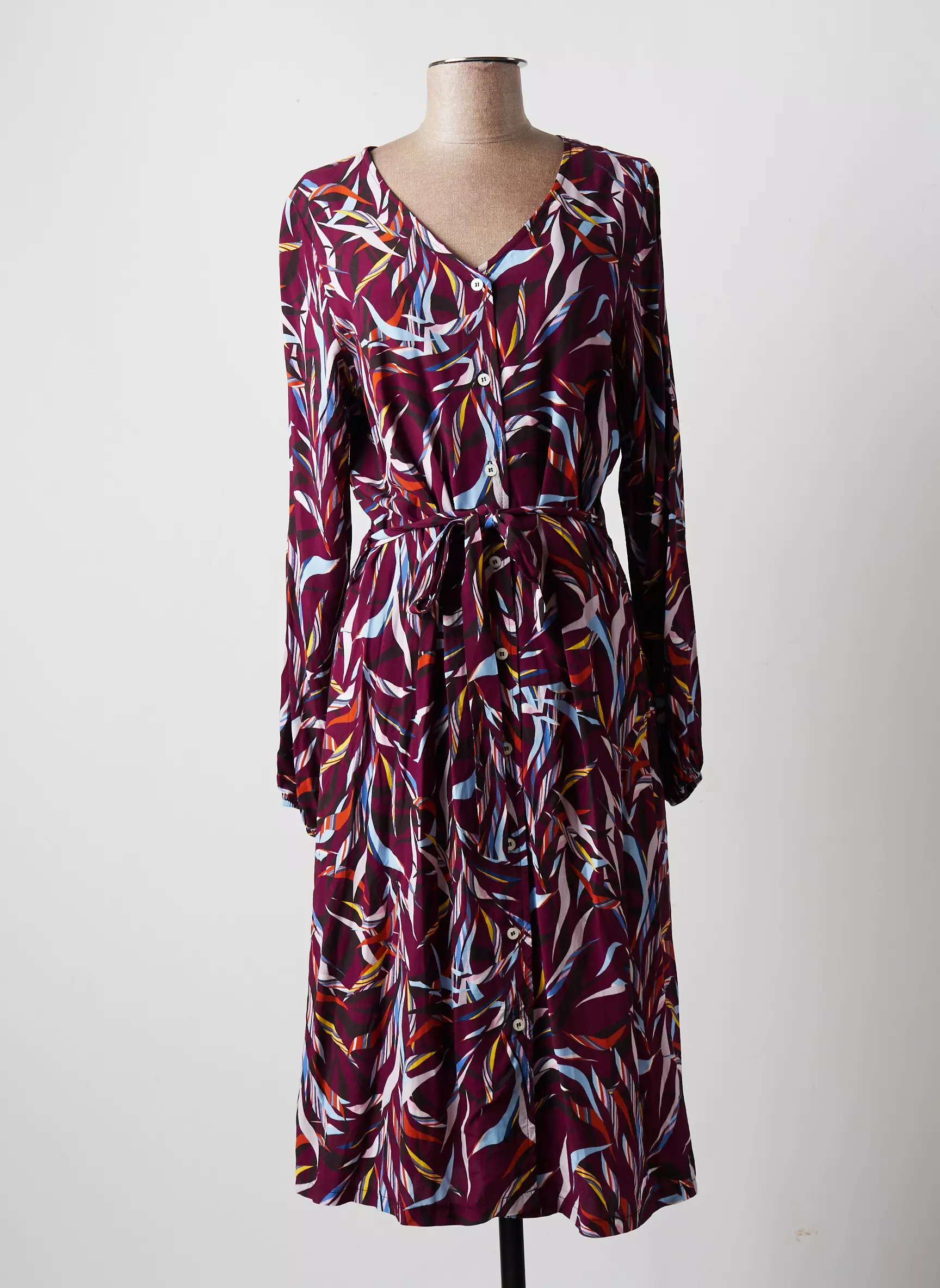 Multiples Robes Mi Longues Femme couleur violet