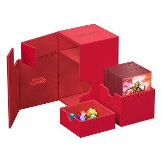 Ultimate Guard Flip`n`Tray 100+ XenoSkin Monocolor - Rot