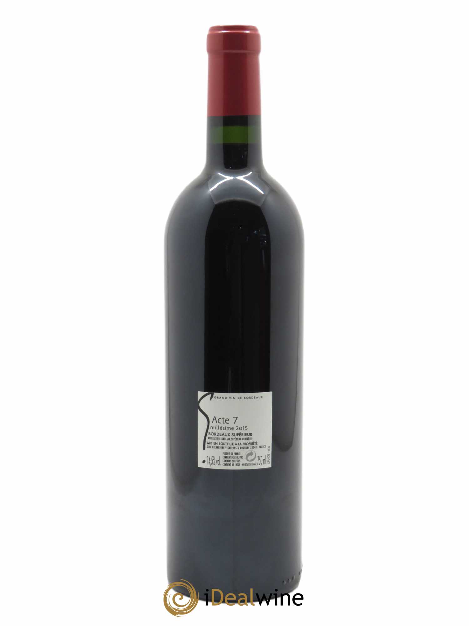 G Acte 7 (CBO à partir de 6 bts) 2015 - Lot de 1 Bouteille