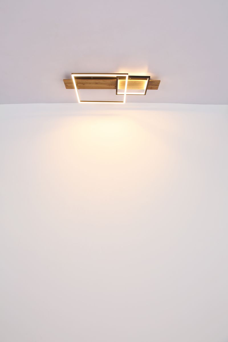 Globo LED Deckenleuchte Square Wood 1