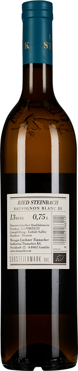 Lackner Tinnacher Sauvignon Blanc Ried Steinbach Erste STK Lage 2021