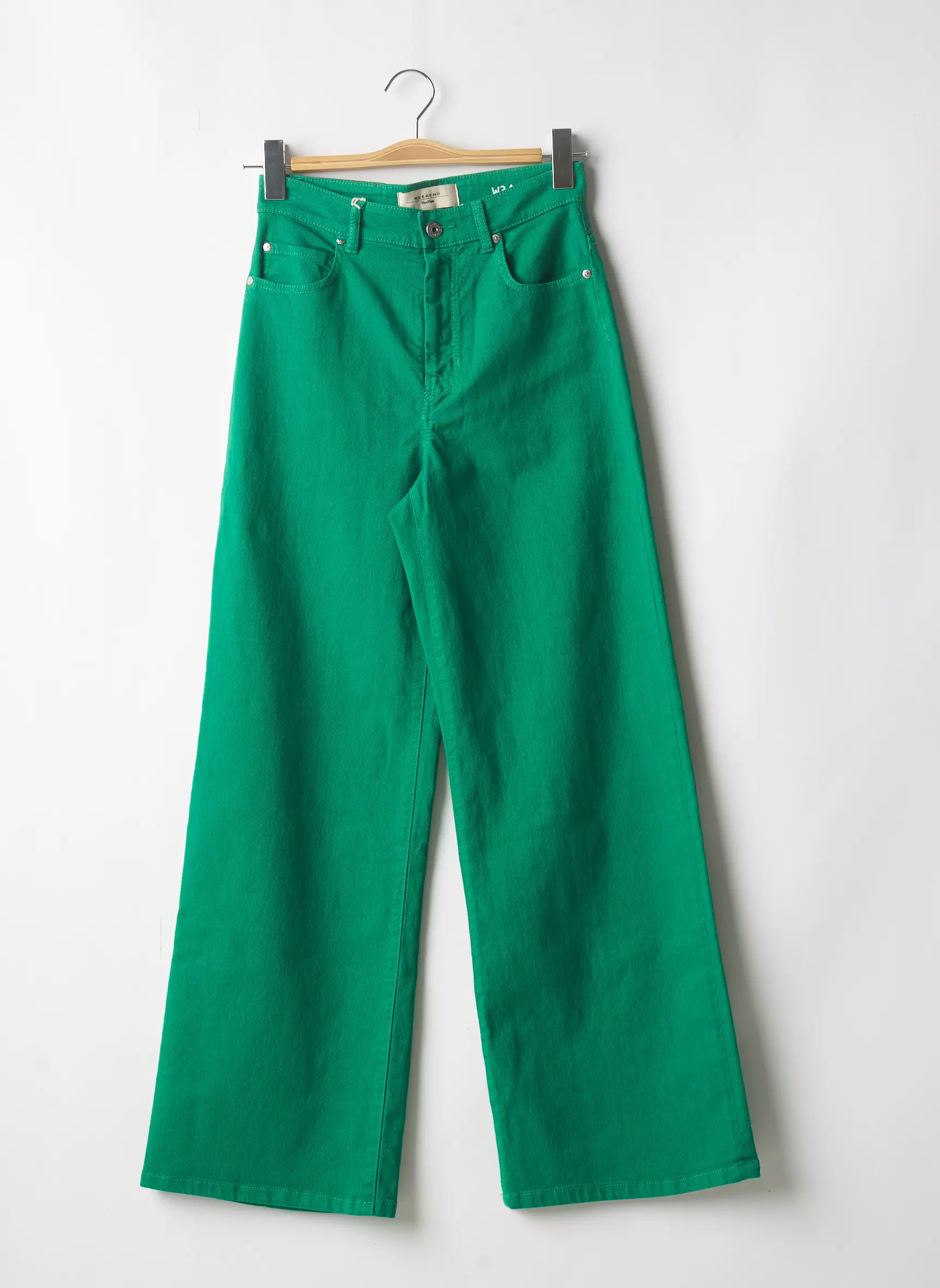 Weekend Maxmara Jeans Coupe Large Femme couleur vert