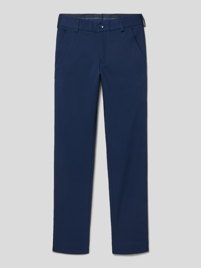 Slim Fit Anzughose mit Stretch-Anteil in blau
