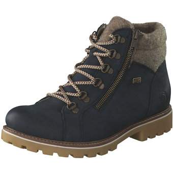 Remonte Schnür Boots in blau