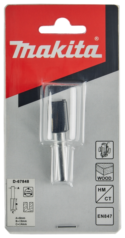Accessoires Makita D-67848 Fraise à rainurer 14 x 19 mm S8